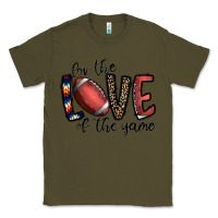 Army Green for the love of the game football Classic Tee - CowhideDigitalArt