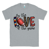 Heather Grey for the love of the game football Classic Tee - CowhideDigitalArt