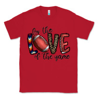Red for the love of the game football Classic Tee - CowhideDigitalArt