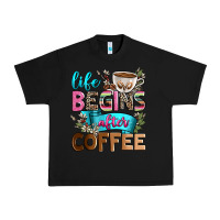 Black life begins after coffee Urban Heavy Tee - Zillion Design Studio