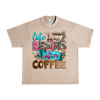 French Oak life begins after coffee Urban Heavy Tee - Zillion Design Studio