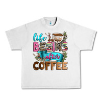 Lunar Rock life begins after coffee Urban Heavy Tee - Zillion Design Studio