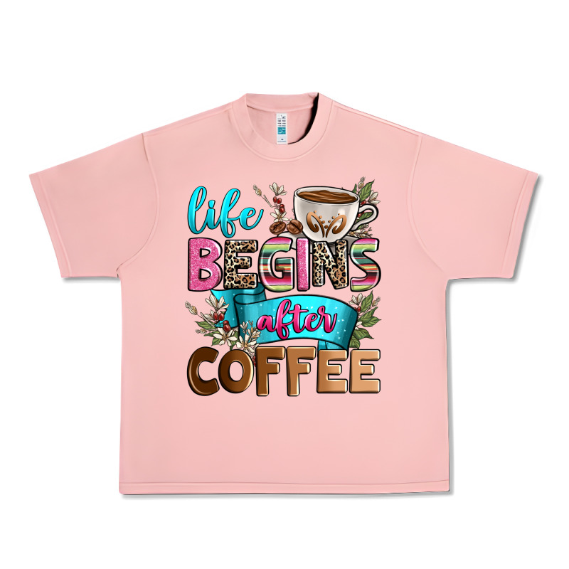 Life Begins After Coffee Urban Heavy Tee by Zillion Design Studio | Teevron