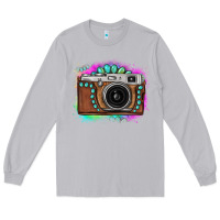 Moon Dust tie dye gemstone vintage camera Long Sleeve Tee - FaDigitalArtStudio