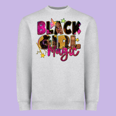 Black Girl Magic Heavyweight Sweatshirt Designed By Zillion Design Studio