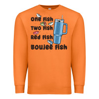 Carrot one fish two fish red fish boujee fish Premium Sweatshirt - MaliasSmallBusiness
