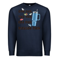 Navy one fish two fish red fish boujee fish Premium Sweatshirt - MaliasSmallBusiness