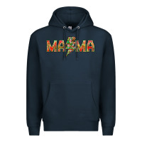 Navy Mama Christmas lightning bolt Premium Hoodie - NancyCooperArtShop