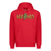 Red Mama Christmas lightning bolt Premium Hoodie - NancyCooperArtShop