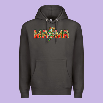 Mama Christmas Lightning Bolt Premium Hoodie Designed By Nancycooperartshop