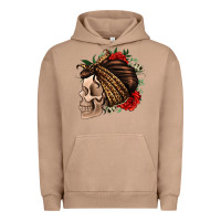 Pigment Burro leopard bandana and roses skull Urban Hoodie - Jasminsmagicworld