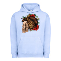 Pigment Grape Ice leopard bandana and roses skull Urban Hoodie - Jasminsmagicworld