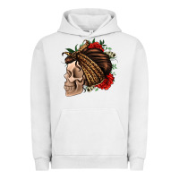 Pigment Lunar Rock leopard bandana and roses skull Urban Hoodie - Jasminsmagicworld