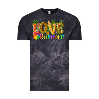 Cloud Black love summer with pineapple Vintage Tee - texasbilliewilder