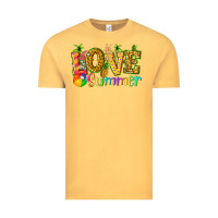 Vintage Mustard love summer with pineapple Vintage Tee - texasbilliewilder