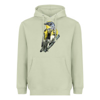 Matcha yellow rumped warbler Heavyweight Hoodie - LillyAllenDesigns