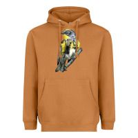 Meerkat yellow rumped warbler Heavyweight Hoodie - LillyAllenDesigns