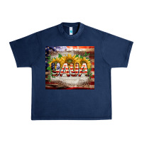 Navy patriotic yaya tumbler Urban Heavy Tee - BarkalooDesign