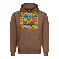 Chestnut hello pumpkin season tumbler Zipper Hoodie - Artiststas
