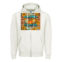 Oatmeal Heather hello pumpkin season tumbler Zipper Hoodie - Artiststas
