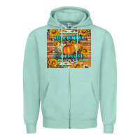 Seafoam hello pumpkin season tumbler Zipper Hoodie - Artiststas