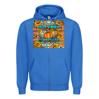True Royal hello pumpkin season tumbler Zipper Hoodie - Artiststas