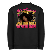 Black birthday queen Heavyweight Sweatshirt - Zillion Design Studio