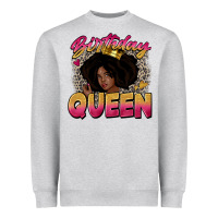 Heather Grey birthday queen Heavyweight Sweatshirt - Zillion Design Studio