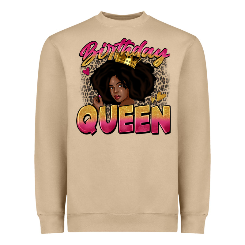 Birthday Queen Heavyweight Sweatshirt by Zillion Design Studio | Teevron
