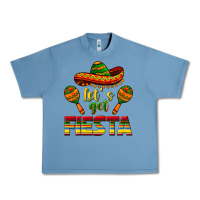 Pebble Blue Let's Get Fiesta Urban Heavy Tee - texasbilliewilder