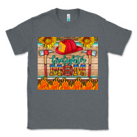 Charcoal Heather firefighter mom Classic Tee - HRA Design Shop