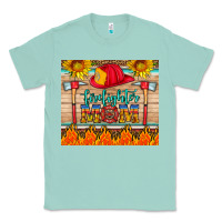 Seafoam firefighter mom Classic Tee - HRA Design Shop