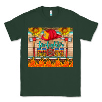 Sports Green firefighter mom Classic Tee - HRA Design Shop