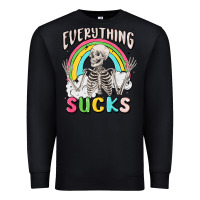 Black everything sucks Premium Sweatshirt - MaliasSmallBusiness