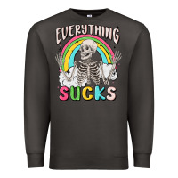 Smoke everything sucks Premium Sweatshirt - MaliasSmallBusiness
