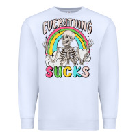 White everything sucks Premium Sweatshirt - MaliasSmallBusiness