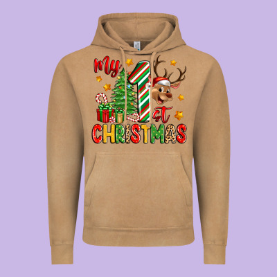 Vintage Hoodie my first christmas