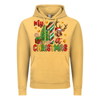 Vintage Mustard my first christmas Vintage Hoodie - Zillion Design Studio