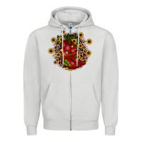 Dove Grey boots wood slice ornament Zipper Hoodie - JahusDesignShop