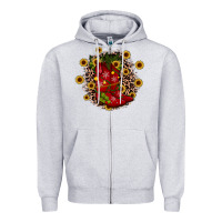 Heather Grey boots wood slice ornament Zipper Hoodie - JahusDesignShop