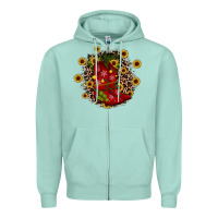 Seafoam boots wood slice ornament Zipper Hoodie - JahusDesignShop