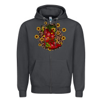 Smoke boots wood slice ornament Zipper Hoodie - JahusDesignShop