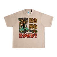 French Oak christmas cowboy boots ho ho howdy Urban Heavy Tee - RanaPortraitStore