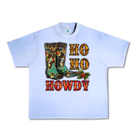 Grape Ice christmas cowboy boots ho ho howdy Urban Heavy Tee - RanaPortraitStore