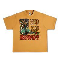 Peanut Butter christmas cowboy boots ho ho howdy Urban Heavy Tee - RanaPortraitStore