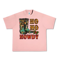 Salmon christmas cowboy boots ho ho howdy Urban Heavy Tee - RanaPortraitStore