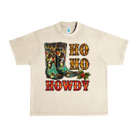 Sandshell christmas cowboy boots ho ho howdy Urban Heavy Tee - RanaPortraitStore