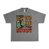 Tornado christmas cowboy boots ho ho howdy Urban Heavy Tee - RanaPortraitStore