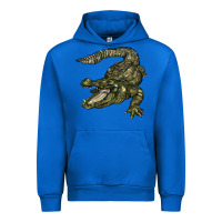 Cobalt alligator Urban Hoodie - BarkalooDesign