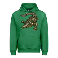Emerald alligator Urban Hoodie - BarkalooDesign